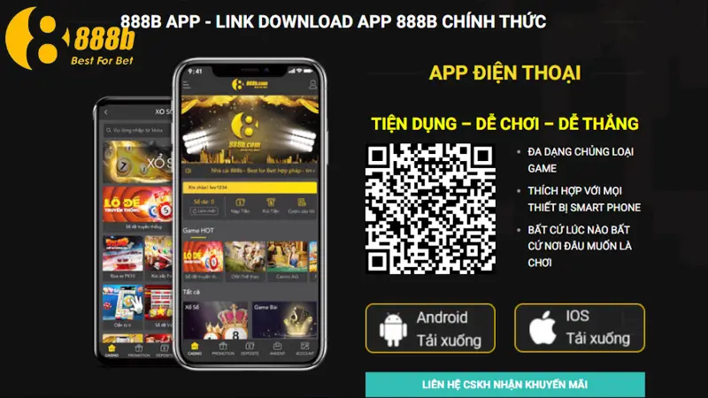 Hướng dẫn tải app 888b